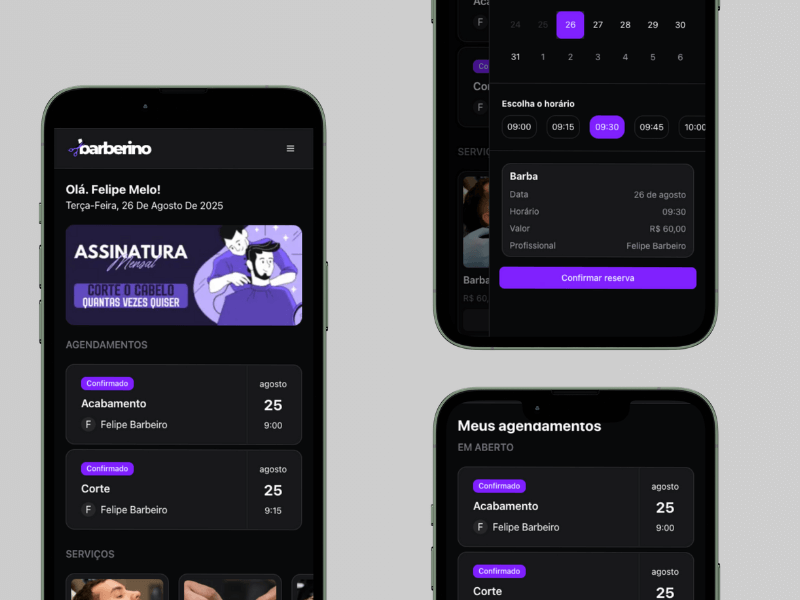 Sistema para Barbearias - Plataforma de Agendamento