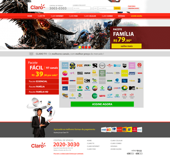 Site Claro TV