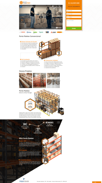 Landingpage Easy Toque